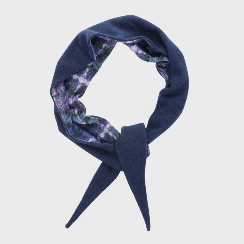 【特価】『日本製シリーズ』リバーシブル三角マフラー(チェック柄)