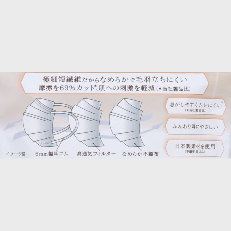 『エアフィール』すべすべ肌ざわりマスク
