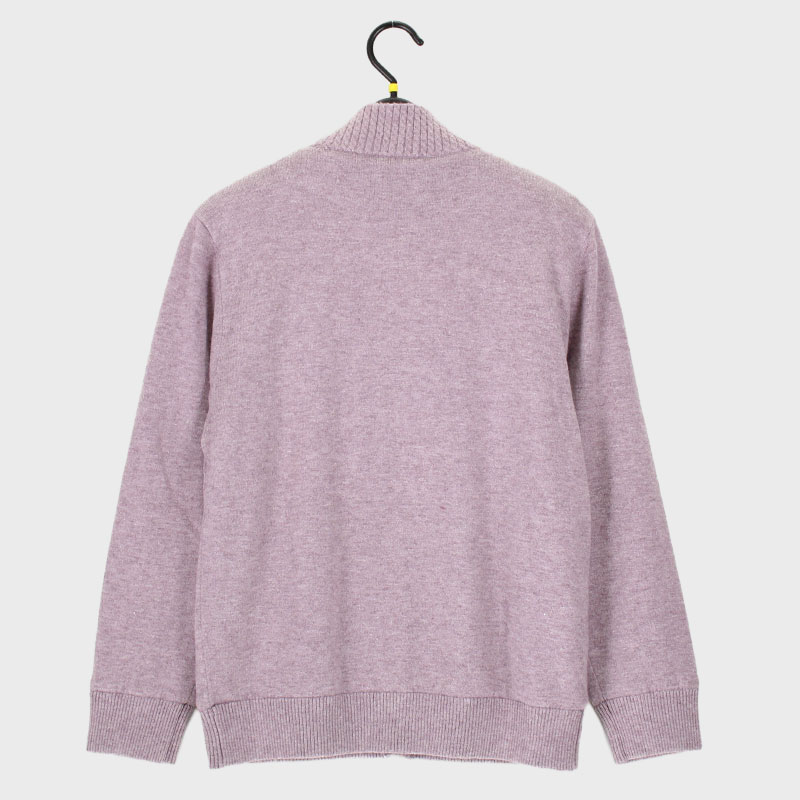 婦人『もちもち裏ボア』S寸花柄刺しゅう入りポケット付カーディガン