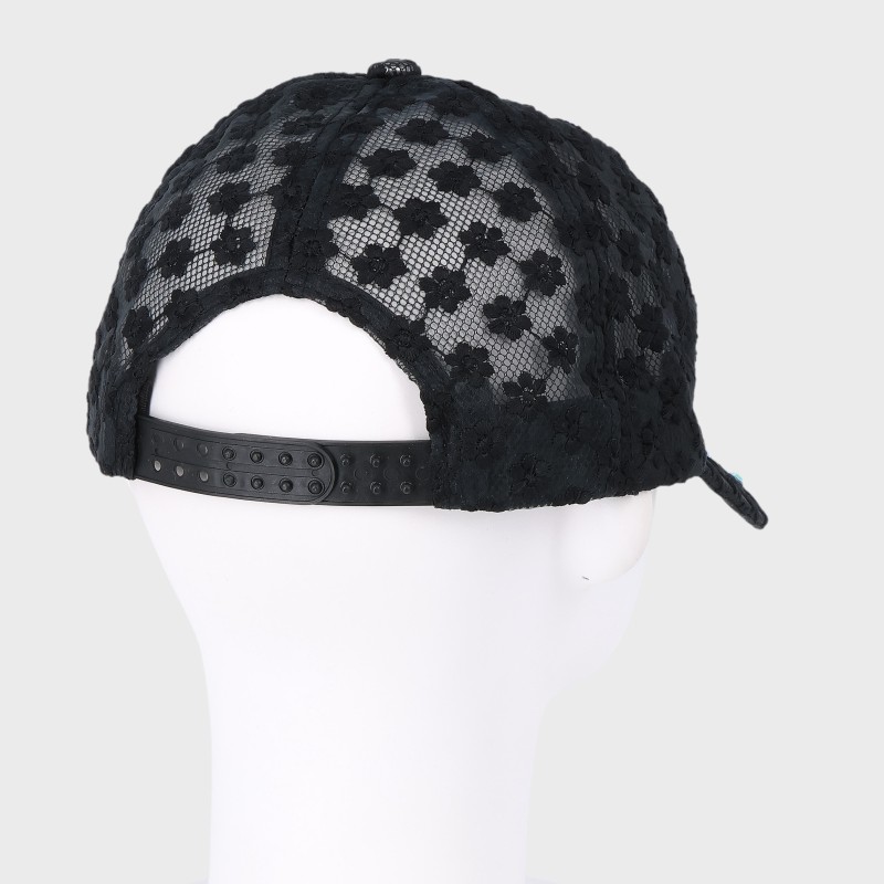 キラキラストーンレース風CAPキャップ(蝶)