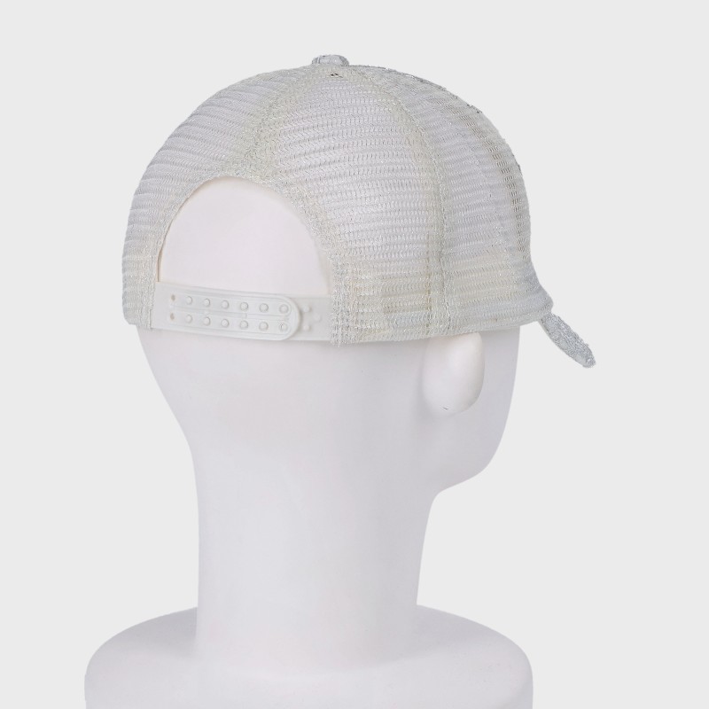 キラキラスパンコール刺しゅうメッシュCAPキャップ(オフ)