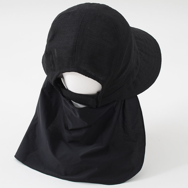 婦人『極冷』タレ付きジョッキーハット/−10℃・遮光性99.9%以上・UPF50+