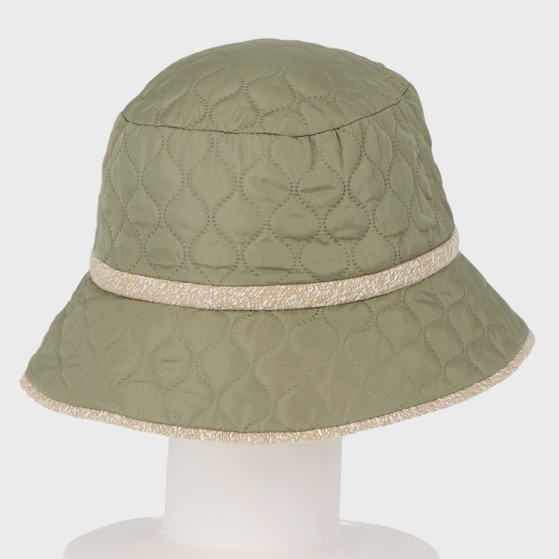 『軽温』ふわりと軽いキルティングハット(ダウン)・洗濯機洗い可能