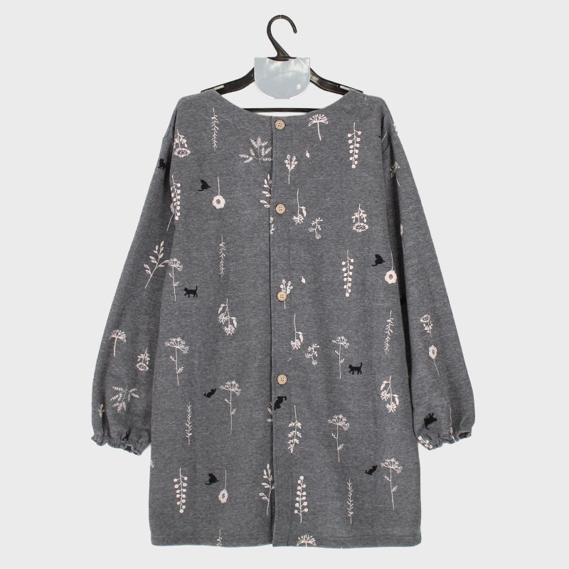 婦人裏起毛ニット背ボタンカッポー