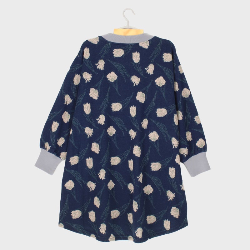 婦人裏起毛リブ付きかぶり型カッポー