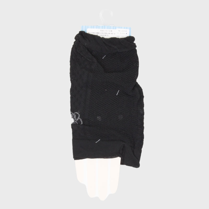 婦人アームカバー『指先花柄』