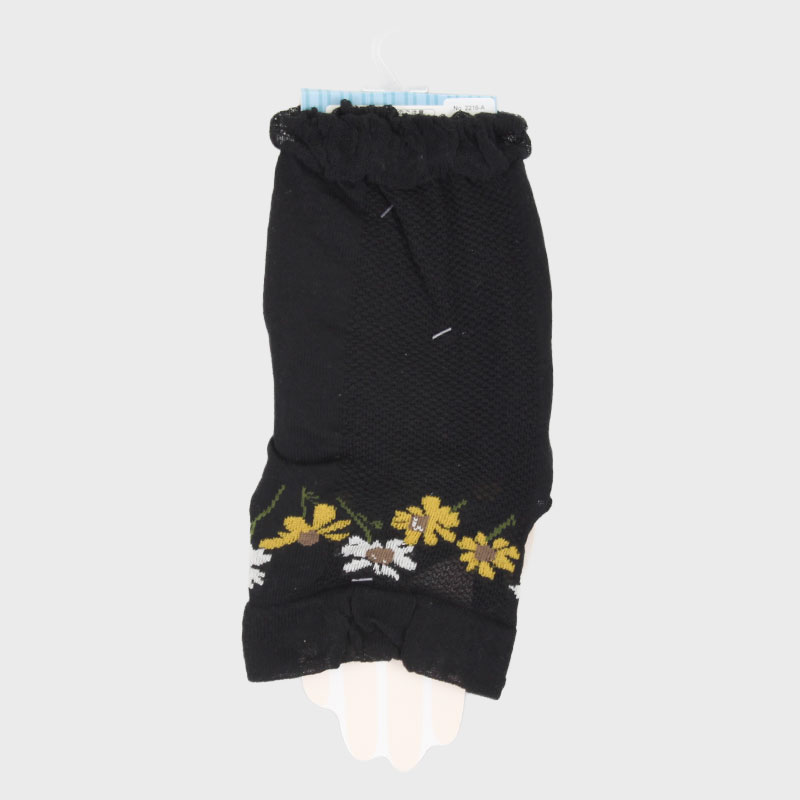 婦人アームカバー『指先花柄』