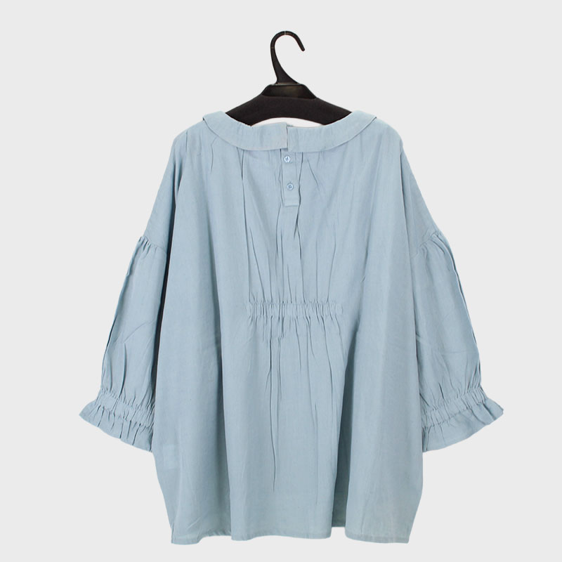 婦人『isoLaine』7分袖衿付プルオーバー