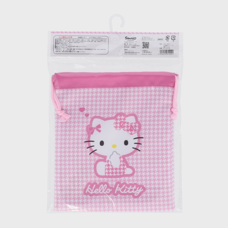 『サンリオ/Sanrio』千鳥格子 巾着