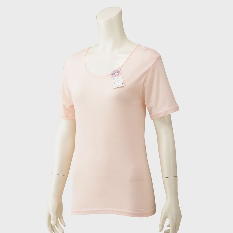 婦人『ふんわりコットン綿100%』3分袖インナー