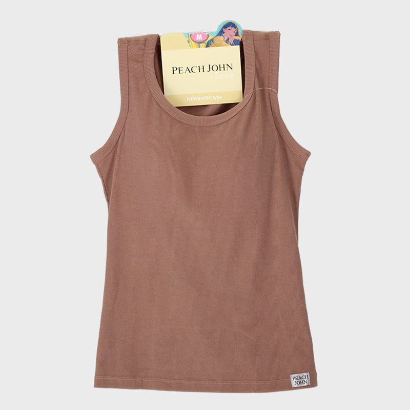 婦人『PEACH JOHN×LECIEN』リブカップ付ラン型タンクトップ「NEW BASICタイプ」