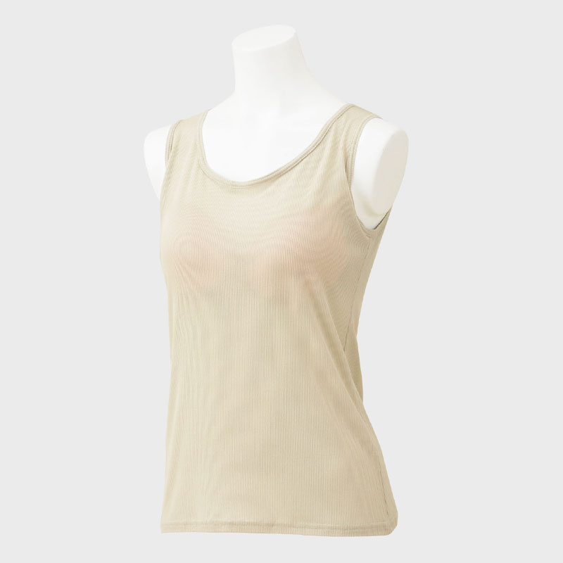 婦人『冷感』カップ付きタンクトップ
