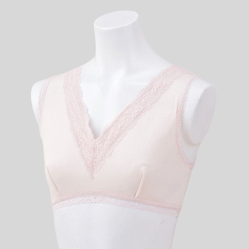 婦人『ソフトな肌ざわり』綿100%らくブラ