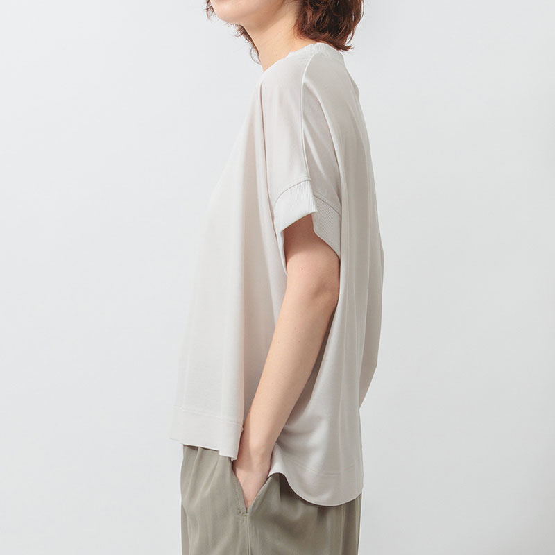 婦人『m.m.o』冷感スムースクルーネック袖ドルマンPO