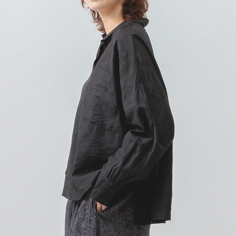 婦人『m.m.o』ジャガードスキッパーブラウス