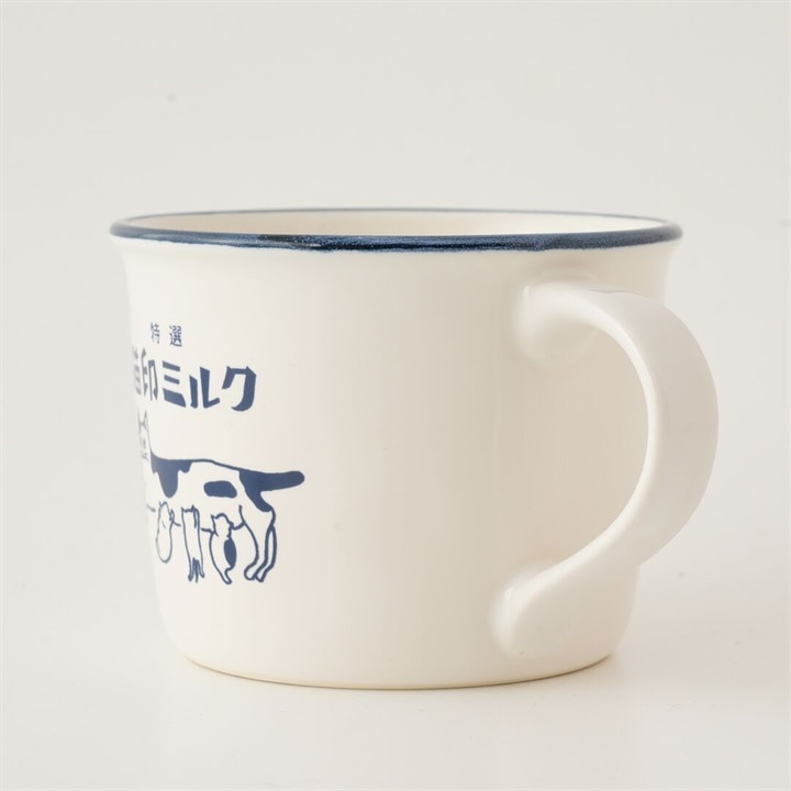 『星羊社』マグカップ 猫印ミルク 約330ml 美濃焼 ホワイト
