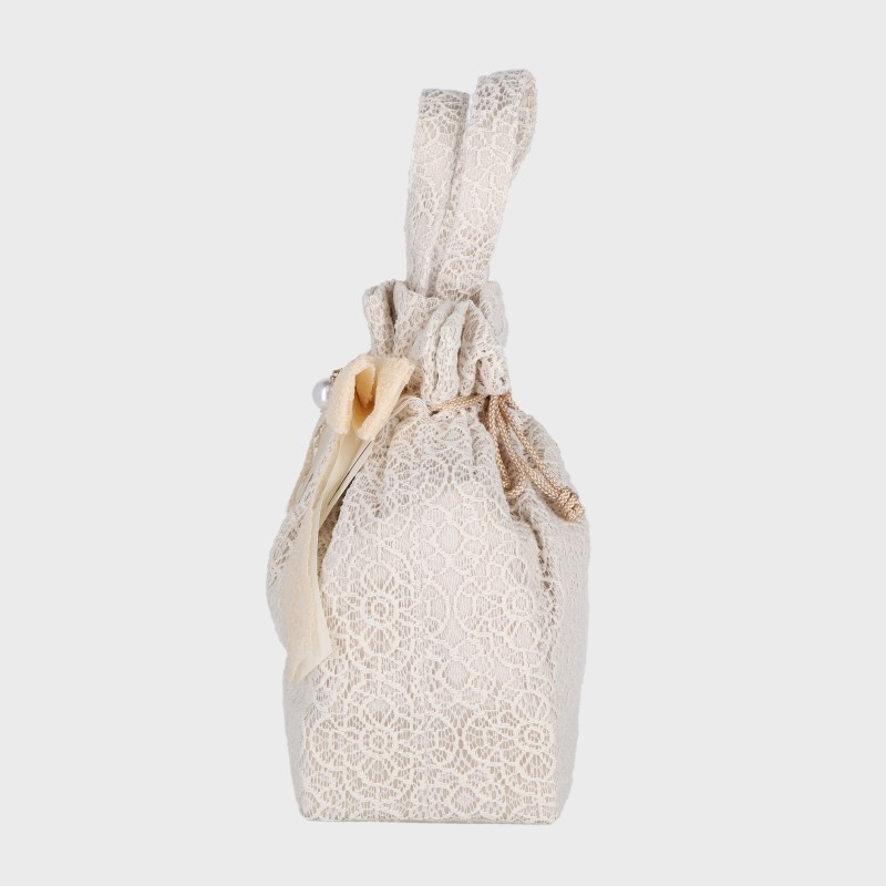 婦人『Wa de Modem』リボンレース巾着 卒業式・袴