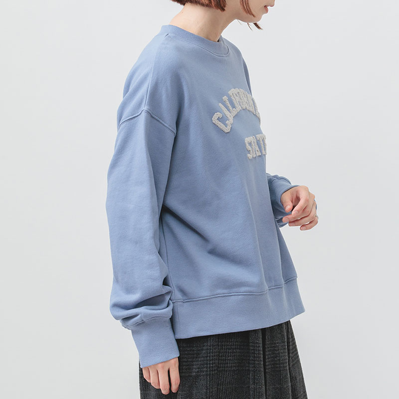 婦人『m.m.o.』裏毛さがら刺しゅうプルオーバー