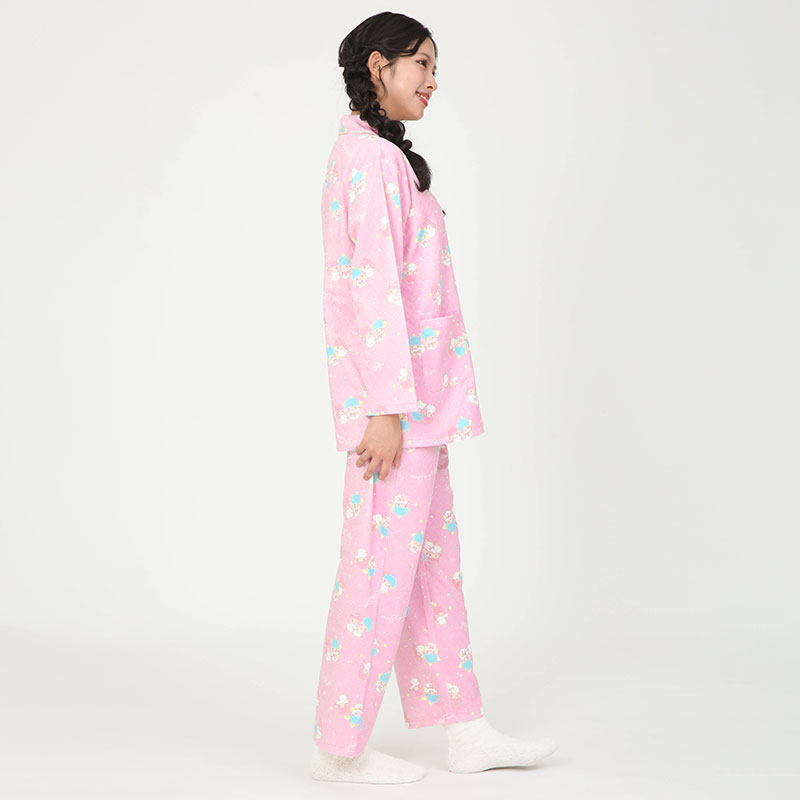 婦人『シャイニーリトルツインスターズ』キルトシャツパジャマ《WEB》