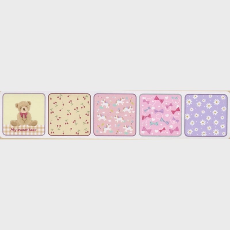 プチタオル5枚組『ハーティー』