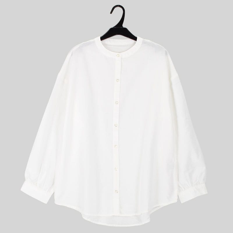 婦人『m.m.o.』モールニットベスト×ブラウスアンサンブル