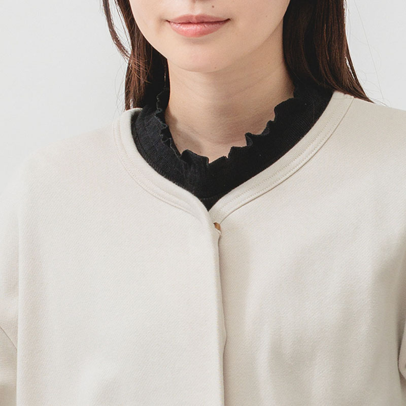 婦人『m.m.o.』比翼ボタンカーディガン