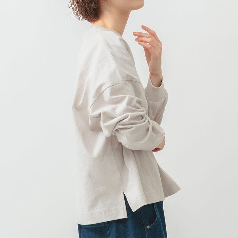 婦人『m.m.o』コットンバスククルーネックワイドPO
