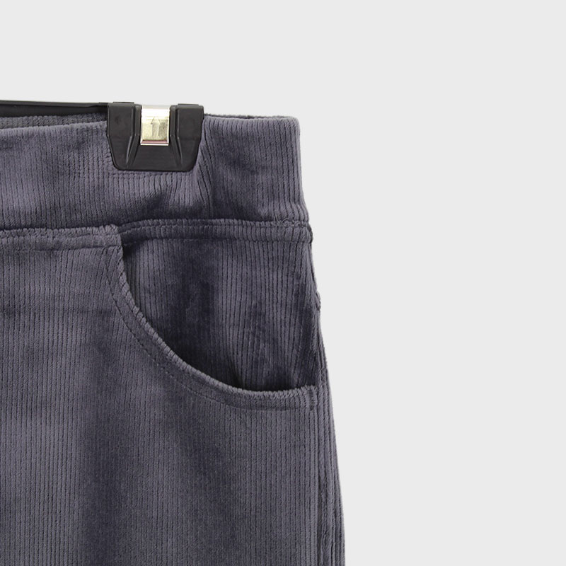 婦人コーデュロイ裏ベロアパンツ