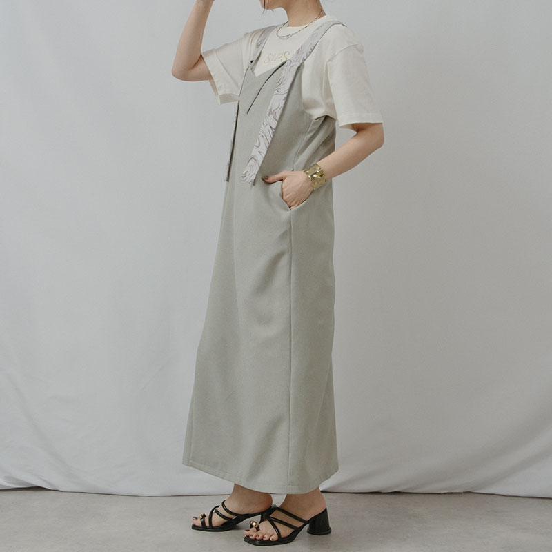 婦人『Plam Riche』オーバーラップワンピース
