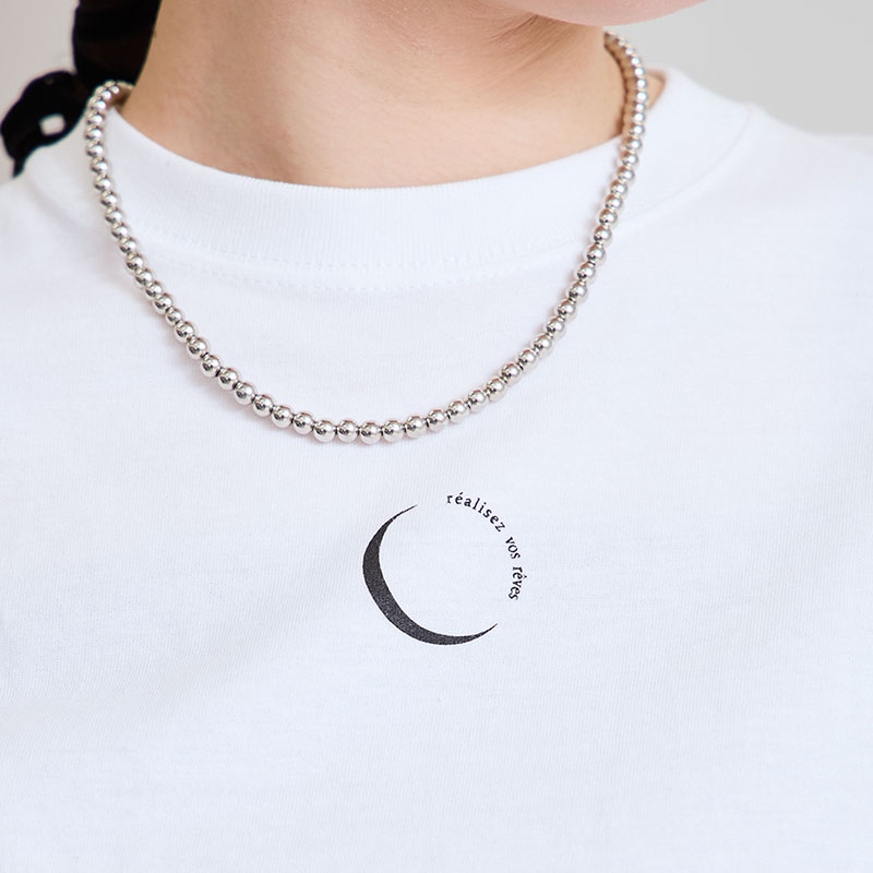 婦人『LHELBIE』月 Tシャツ
