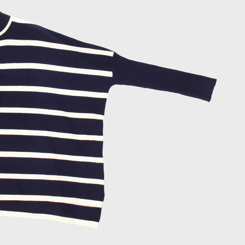 婦人HNデザインボーダーニット