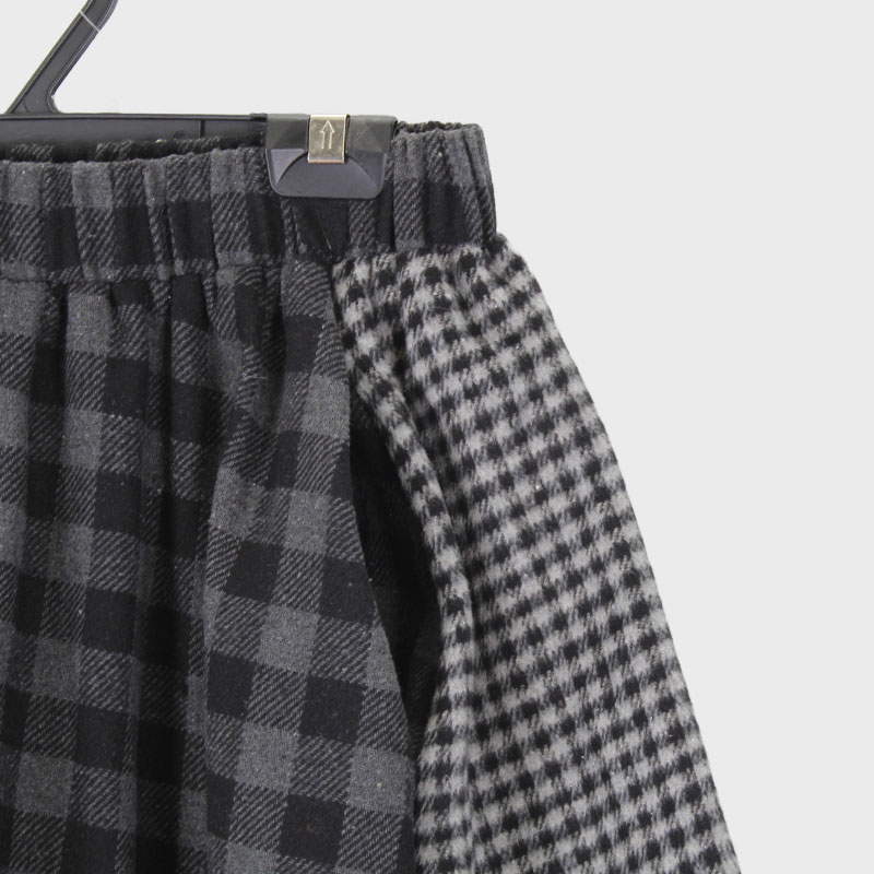 婦人パッチワーク風スカート