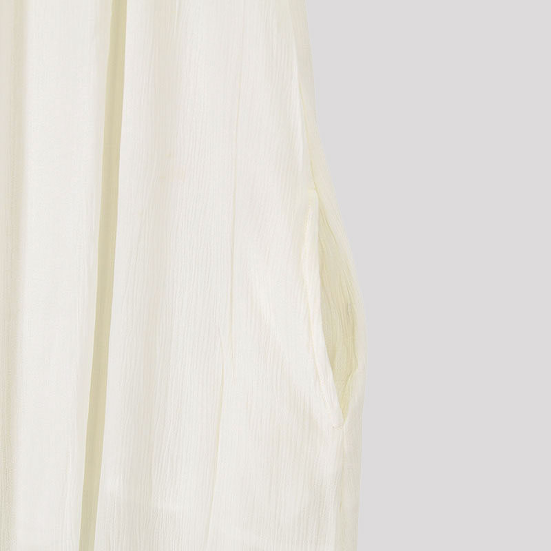 婦人袖折り返しシャツワンピース