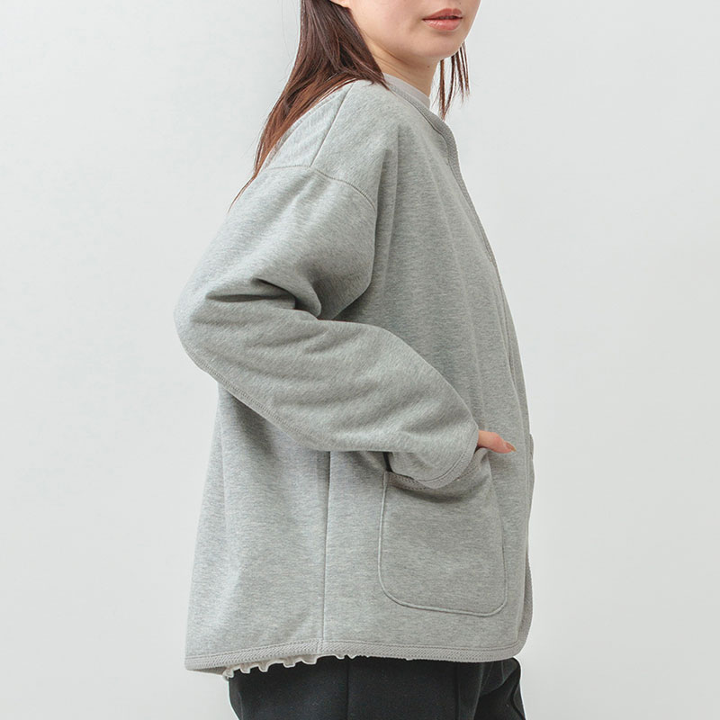 婦人『m.m.o』防風裏ボアクルーネックジャケット
