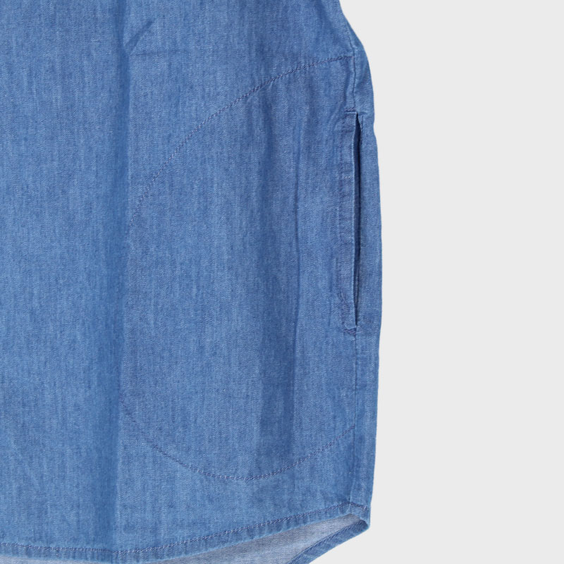 婦人デニムシャツ(アヒル刺しゅう)