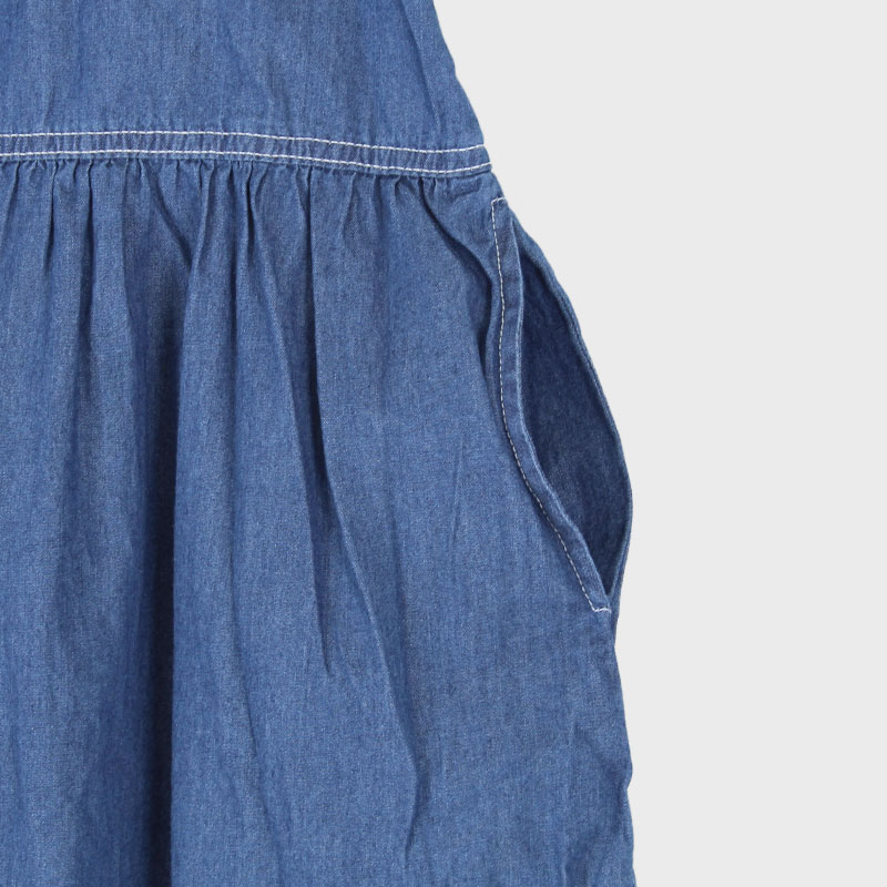 婦人デニムチュニックシャツ(刺しゅう入り)