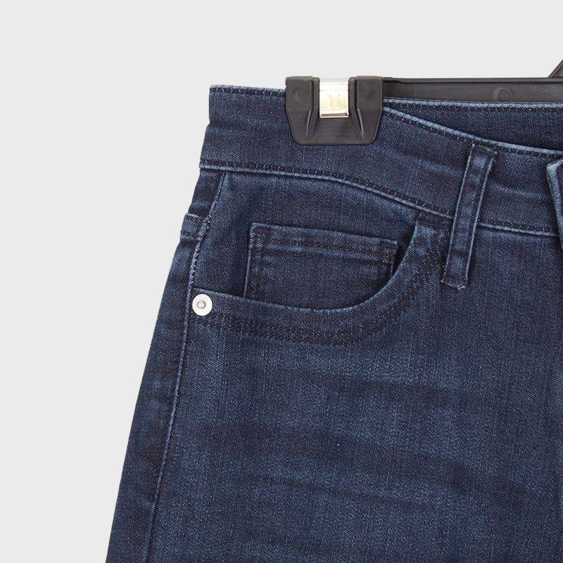 婦人パウダーデニム前開きスキニーパンツ