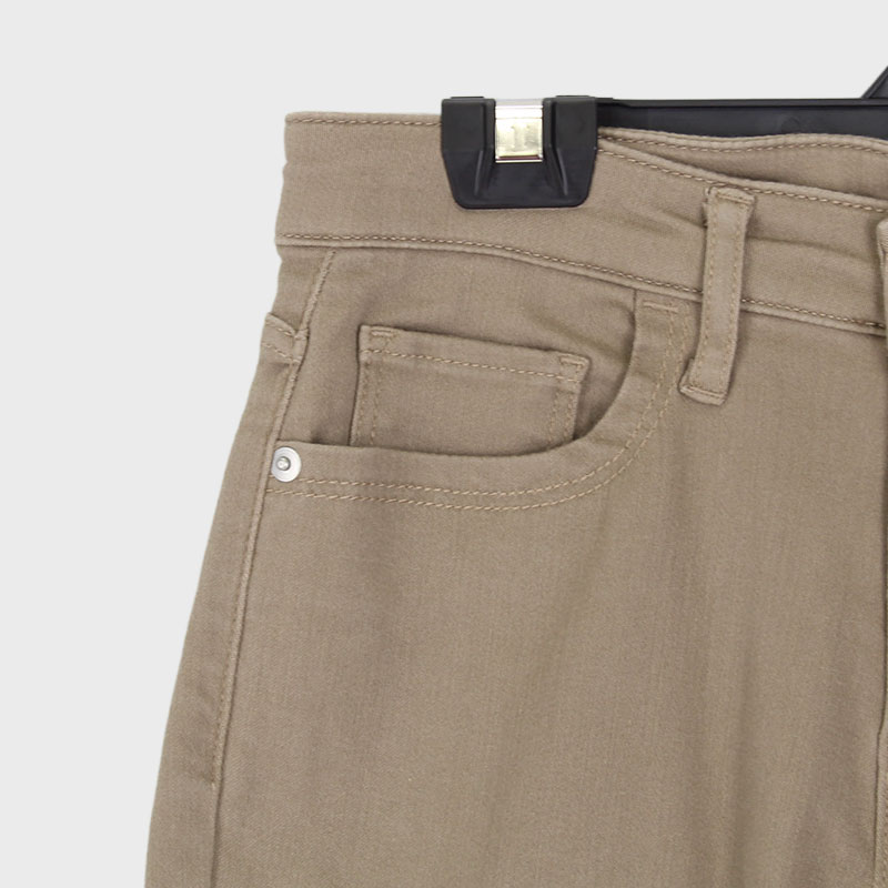 婦人パウダーカラー前開きスキニーパンツ