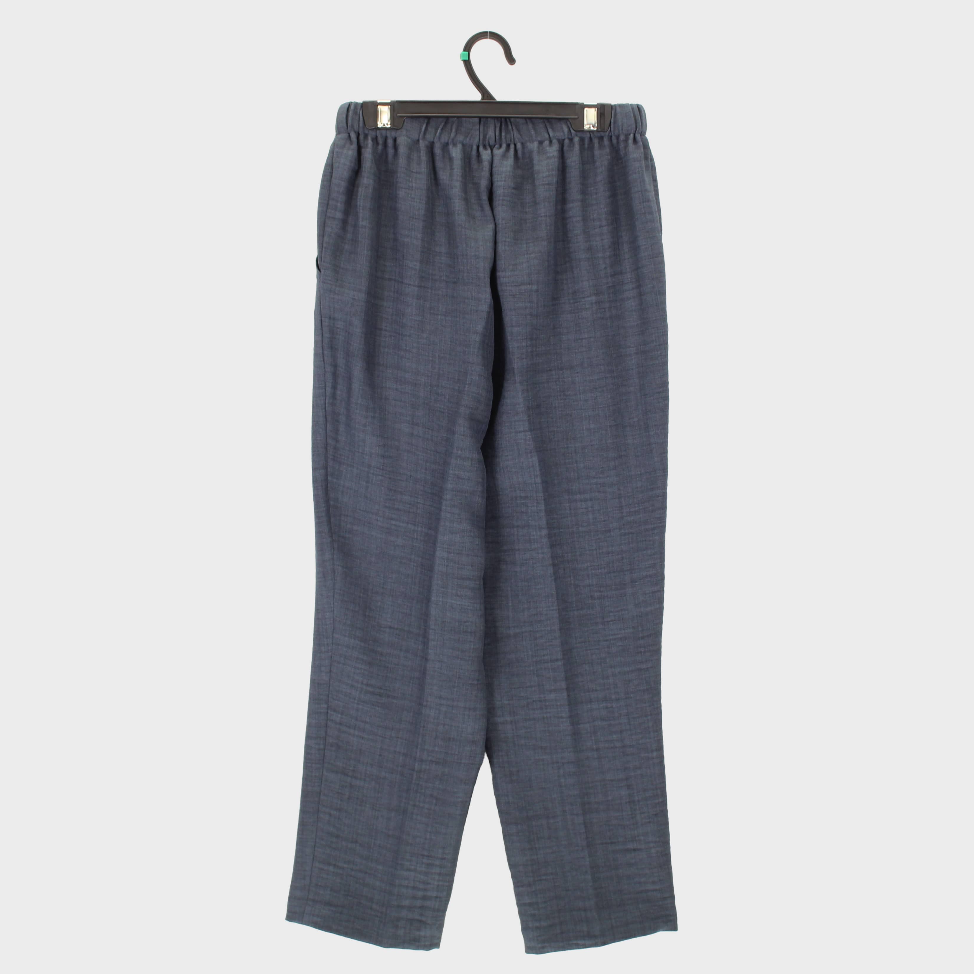 婦人総ゴム杢ツイルしわ加工フリーパンツ