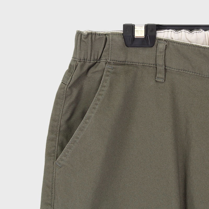 婦人らくばきチノロールアップテーパードパンツ