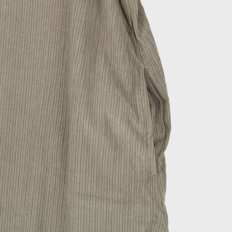 婦人コール天袖リブ付きかぶり型カッポー