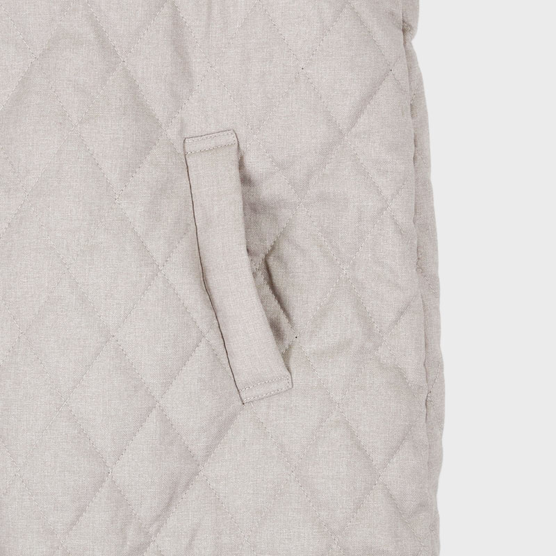 【在庫限り】婦人リブ付前ファスナー中わたコート