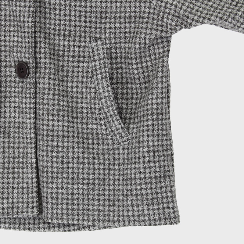 【在庫限り】婦人衿付ダブル釦ショートコート