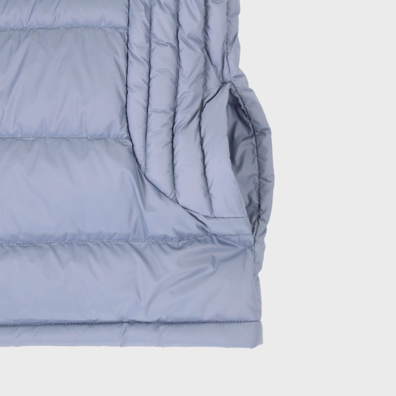 婦人衿つき前ファスナーダウン90%ベスト