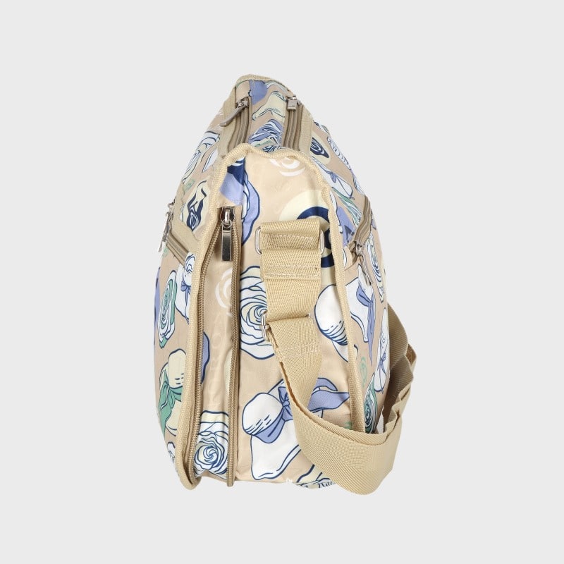 婦人花柄ショルダーバッグ