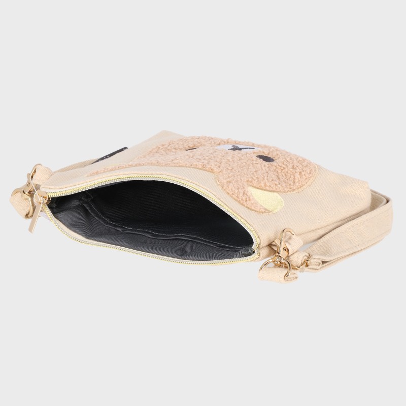 『リラックマ』ミニポシェット 立体アップリケ刺しゅう