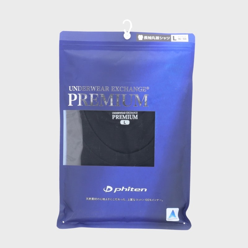 紳士『phiten/ファイテン』長袖丸首シャツ《WEB》
