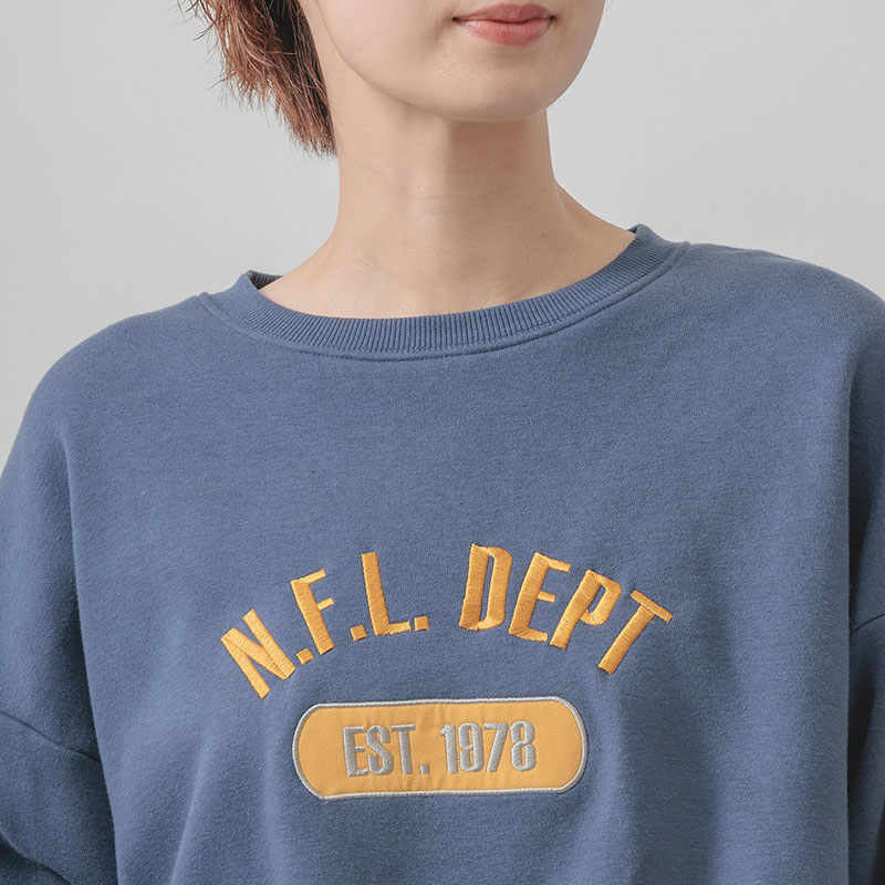 婦人『m.m.o』裏起毛スウェット刺繍PO