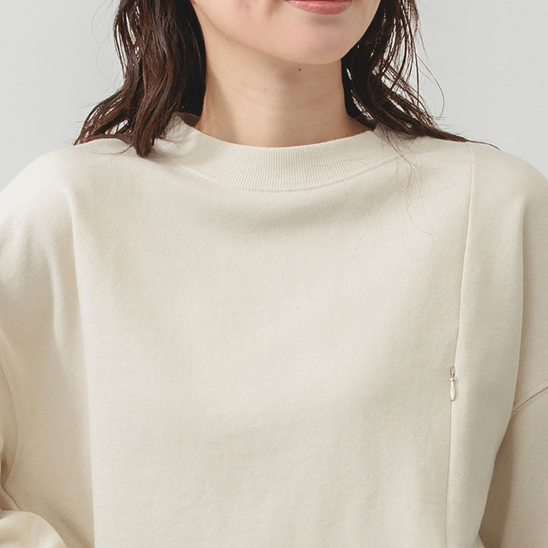 婦人『m.m.o.』異素材切替プルオーバー