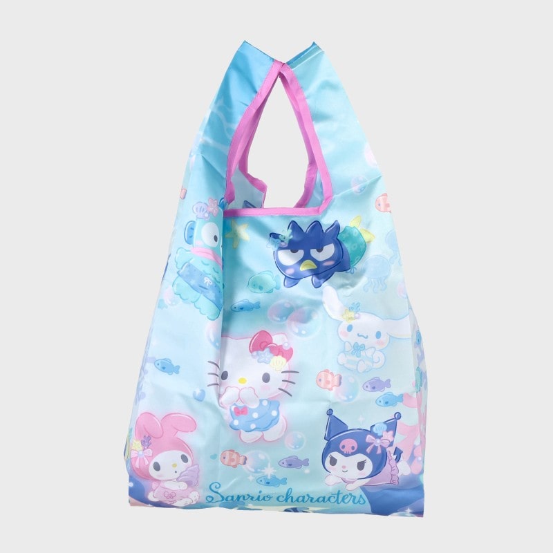 『サンリオ/Sanrio』サンリオキャラクターズ ポーチ付きサテンエコバッグ